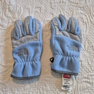 North Face girls size Large fleece gloves, GUC